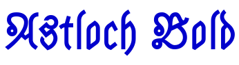 Astloch Bold الخط